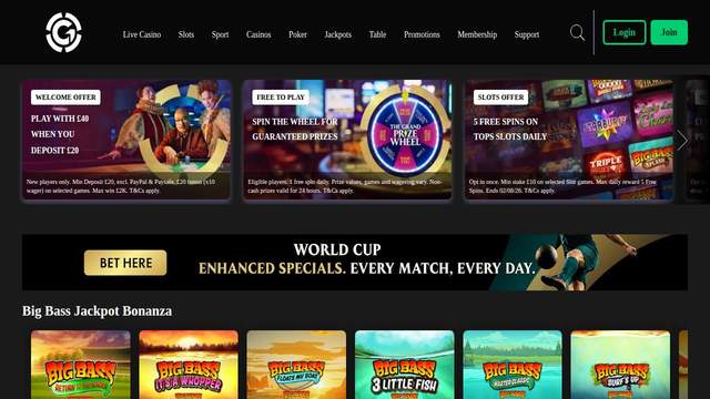 Grosvenor Casinos casino screenshot